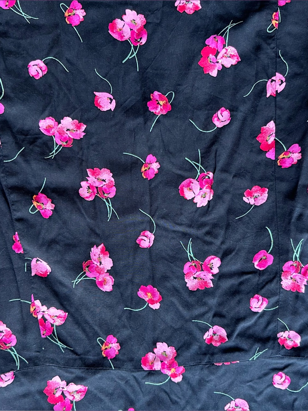 GAP Black Floral Fit & Flare Dress Size 6 - Picture 2 of 7